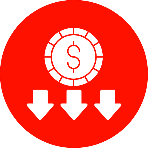 Money loss Generic color fill icon