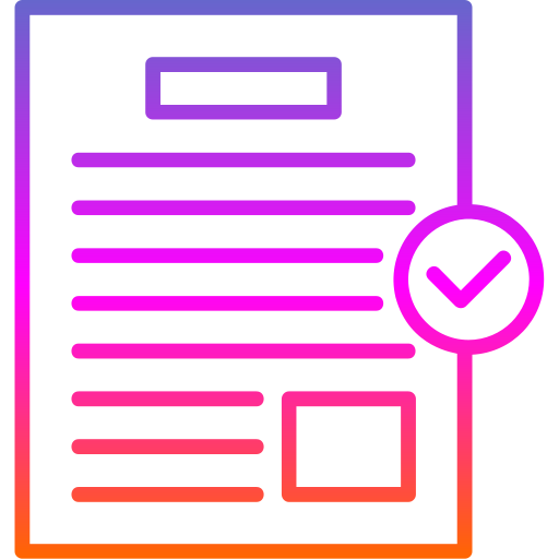 approbation Generic gradient outline Icône