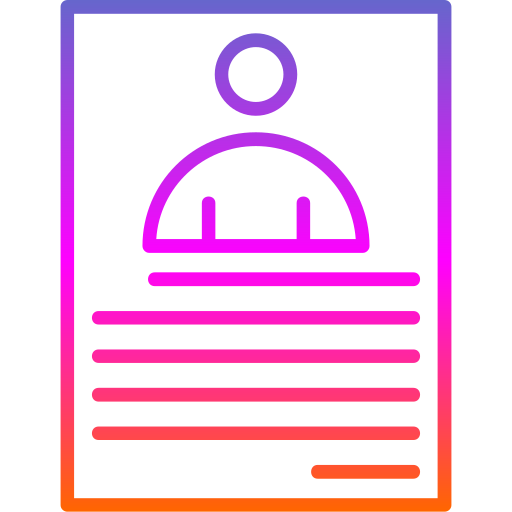 Resume Generic gradient outline icon