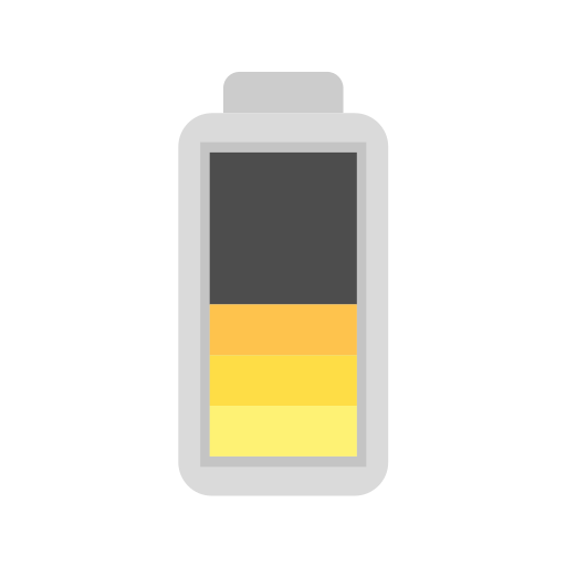 Half battery Generic color fill icon