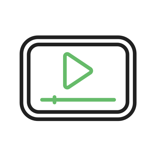 reproductor de video Generic color outline icono