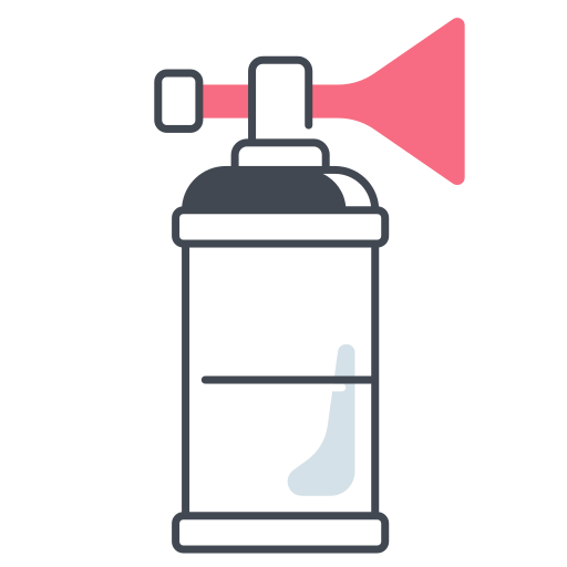 Air horn Generic color fill icon