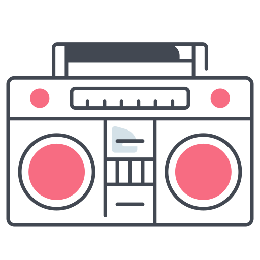 boombox Generic color fill icoon