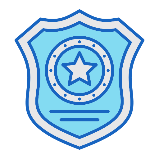 警察バッジ Generic color lineal-color icon