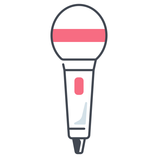karaoke Generic color fill icono