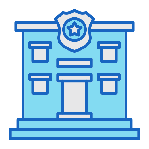 Police Station Generic color lineal-color icon