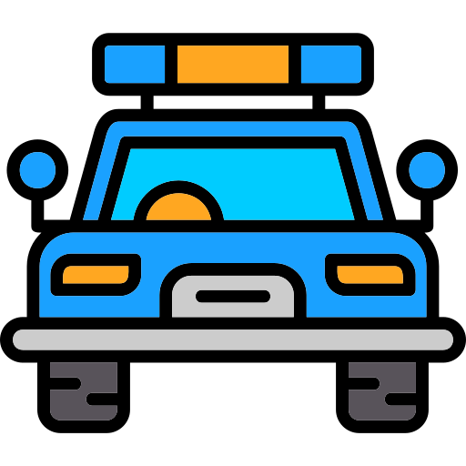 coche de policía Generic color lineal-color icono