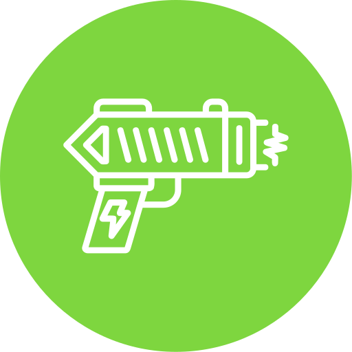 pistolet ogłuszający Generic color fill ikona