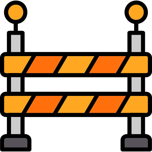 barrera Generic color lineal-color icono