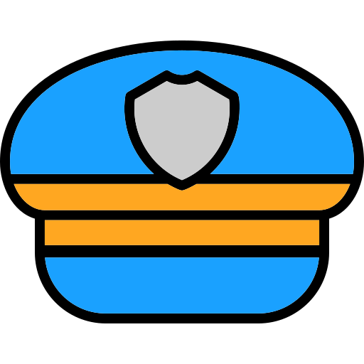 czapka policyjna Generic color lineal-color ikona