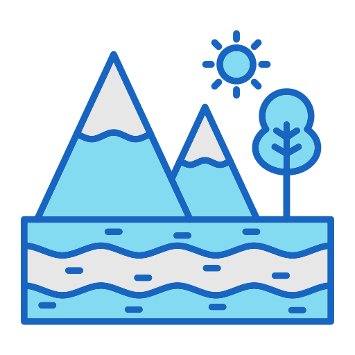 jezioro Generic color lineal-color ikona