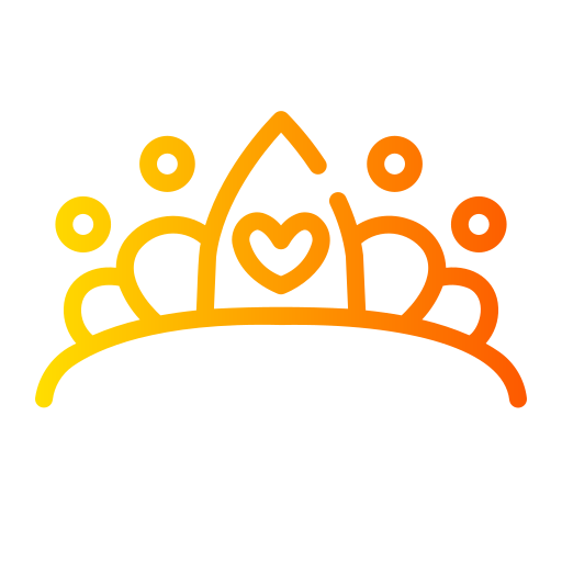 tiara Generic gradient outline icono
