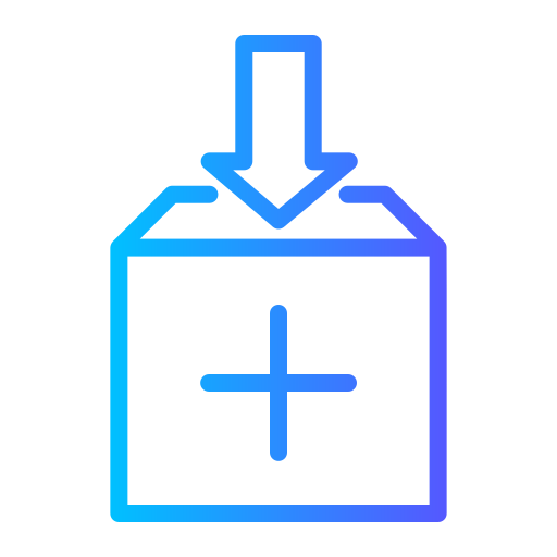 box Generic gradient outline icon