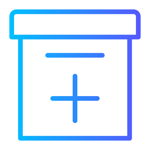 caja de almacenaje Generic gradient outline icono