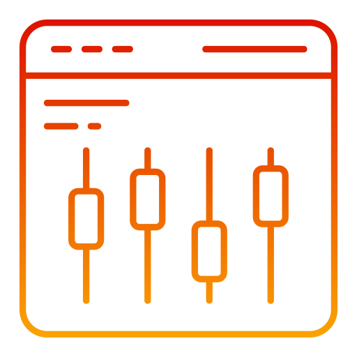 equalizer Generic gradient outline icon