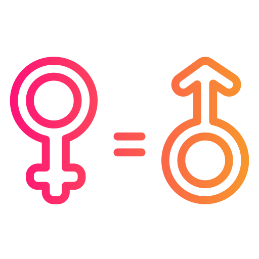 równość płci Generic gradient outline ikona