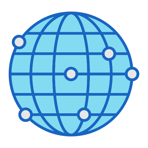 globus-netzwerk Generic color lineal-color icon