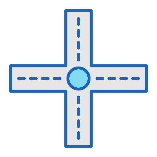 intersección de carreteras Generic color lineal-color icono