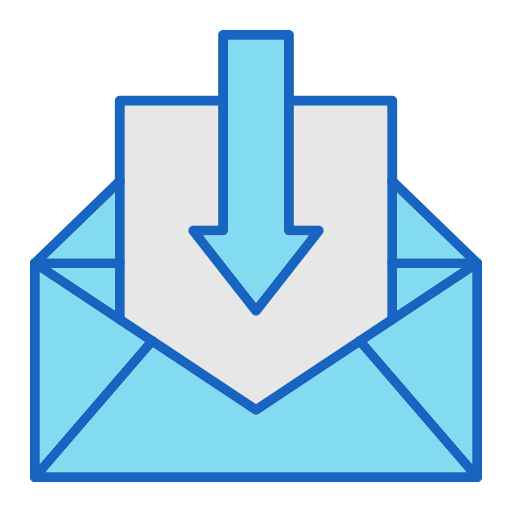 bandeja de entrada de correo Generic color lineal-color icono