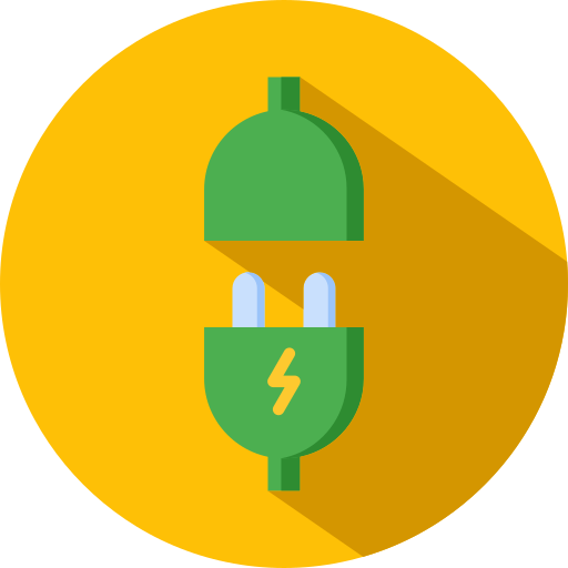 Power Plug Generic color fill icon