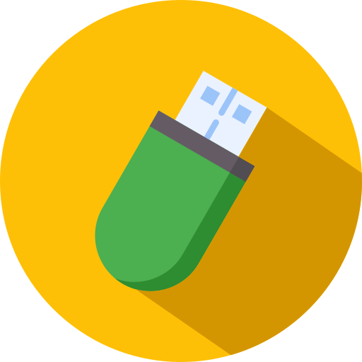 Flash drive Generic color fill icon
