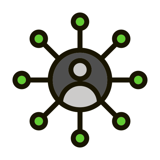 ネットワーキング Generic color lineal-color icon