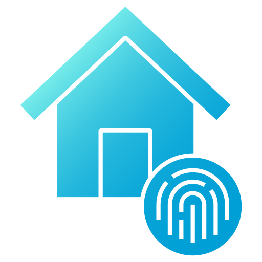 Fingerprint scan Generic gradient fill icon