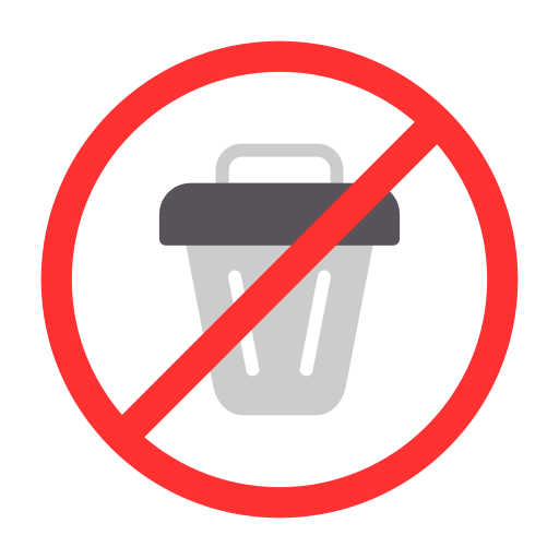 No littering Generic color fill icon