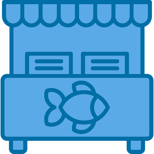 Fish market Generic color lineal-color icon