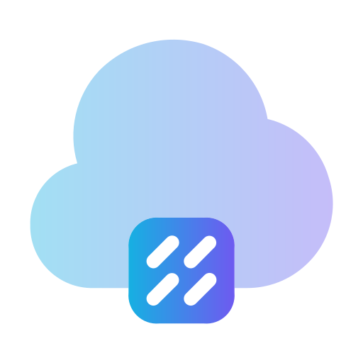 霧雨 Generic gradient fill icon