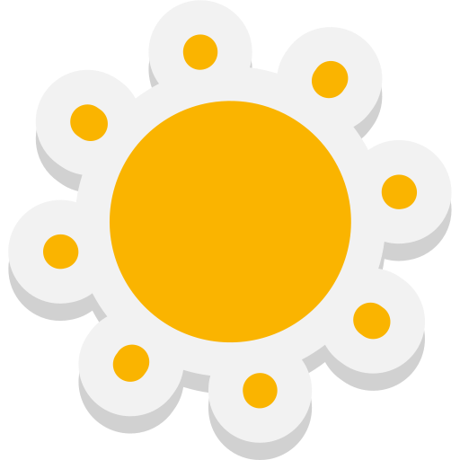 Światło słoneczne Generic color fill ikona