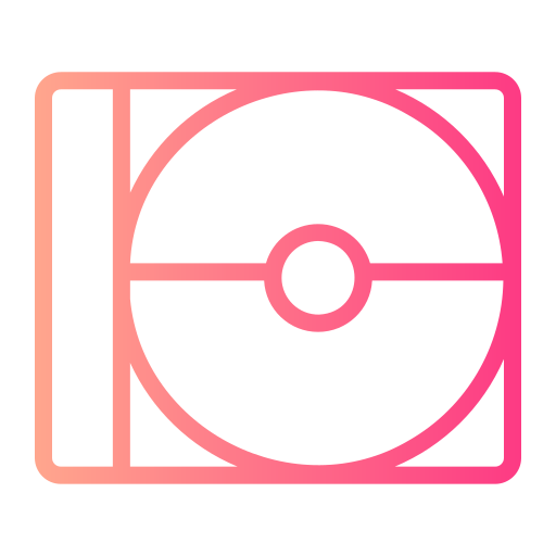 Compact disc Generic gradient outline icon