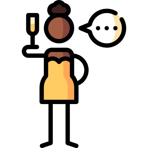 Speech Puppet Characters Lineal Color icon