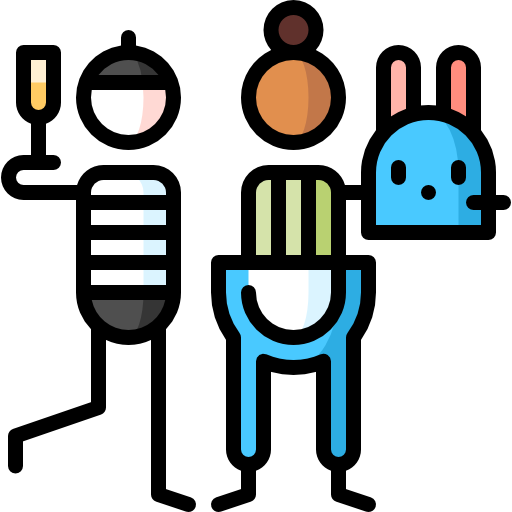 kostüm-party Puppet Characters Lineal Color icon