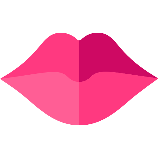 lippen Basic Straight Flat icoon