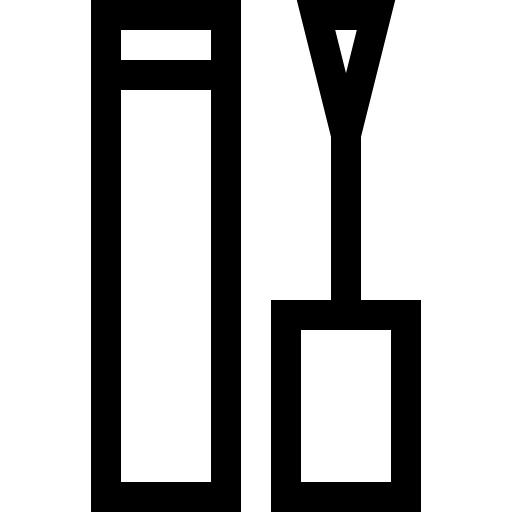 błyszczyk Basic Straight Lineal ikona