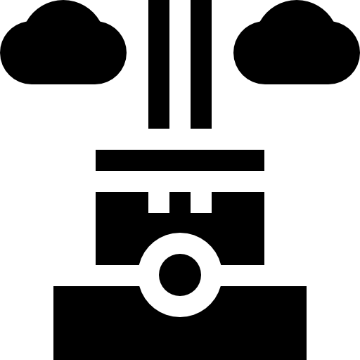 chimenea Basic Straight Filled icono