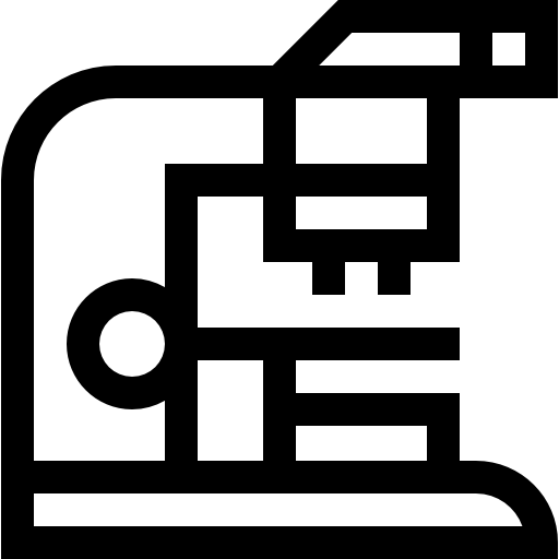 Microscope Basic Straight Lineal icon