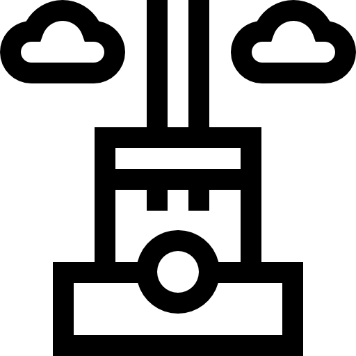 굴뚝 Basic Straight Lineal icon