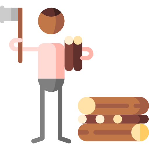 Wood Puppet Characters Flat icon
