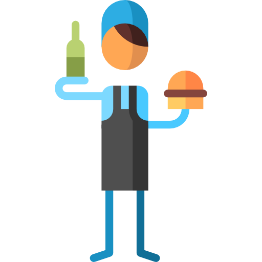 burguer Puppet Characters Flat icon