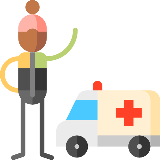 krankenwagen Puppet Characters Flat icon