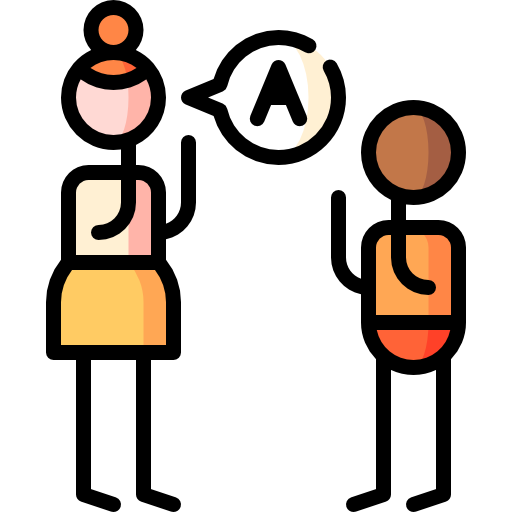 logopeda Puppet Characters Lineal Color ikona