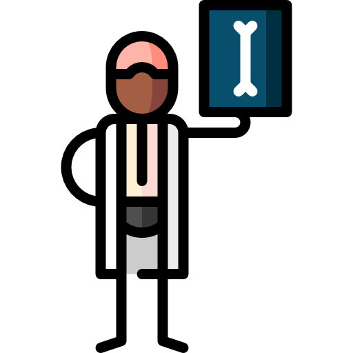 Radiologist Puppet Characters Lineal Color icon