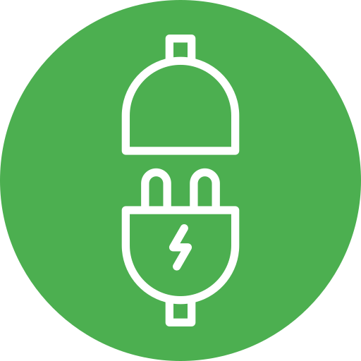 Power Plug Generic color fill icon