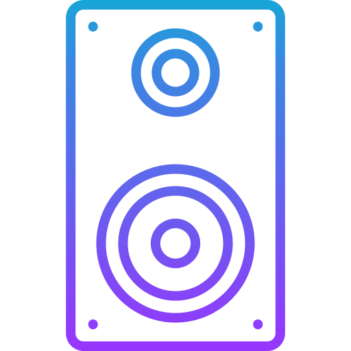 dźwięk Generic gradient outline ikona