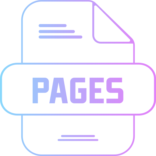 Pages Generic gradient outline icon