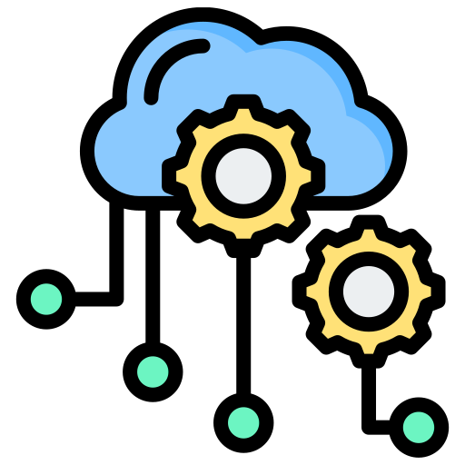cloud service Generic color lineal-color icono