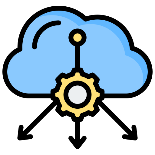cloud network Generic color lineal-color icon