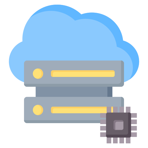 serwer w chmurze Generic color fill ikona
